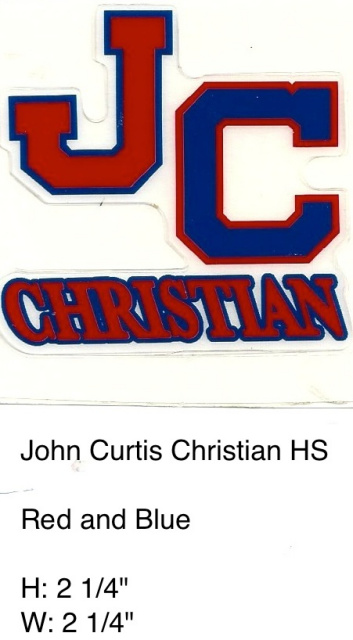 John Curtis Christian HS (LA) JC navy red 